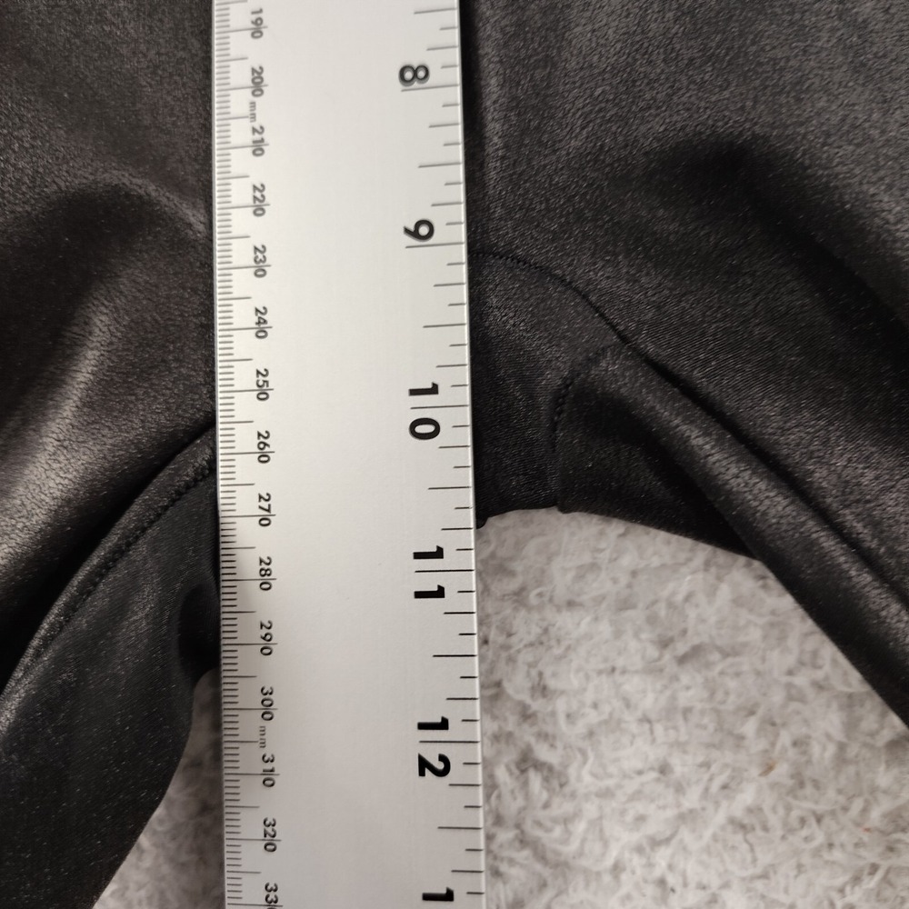 Spanx‎ Faux Leather Leggings Size Medium Women's Pull on Pants Black High Rise - Picture 4 of 6